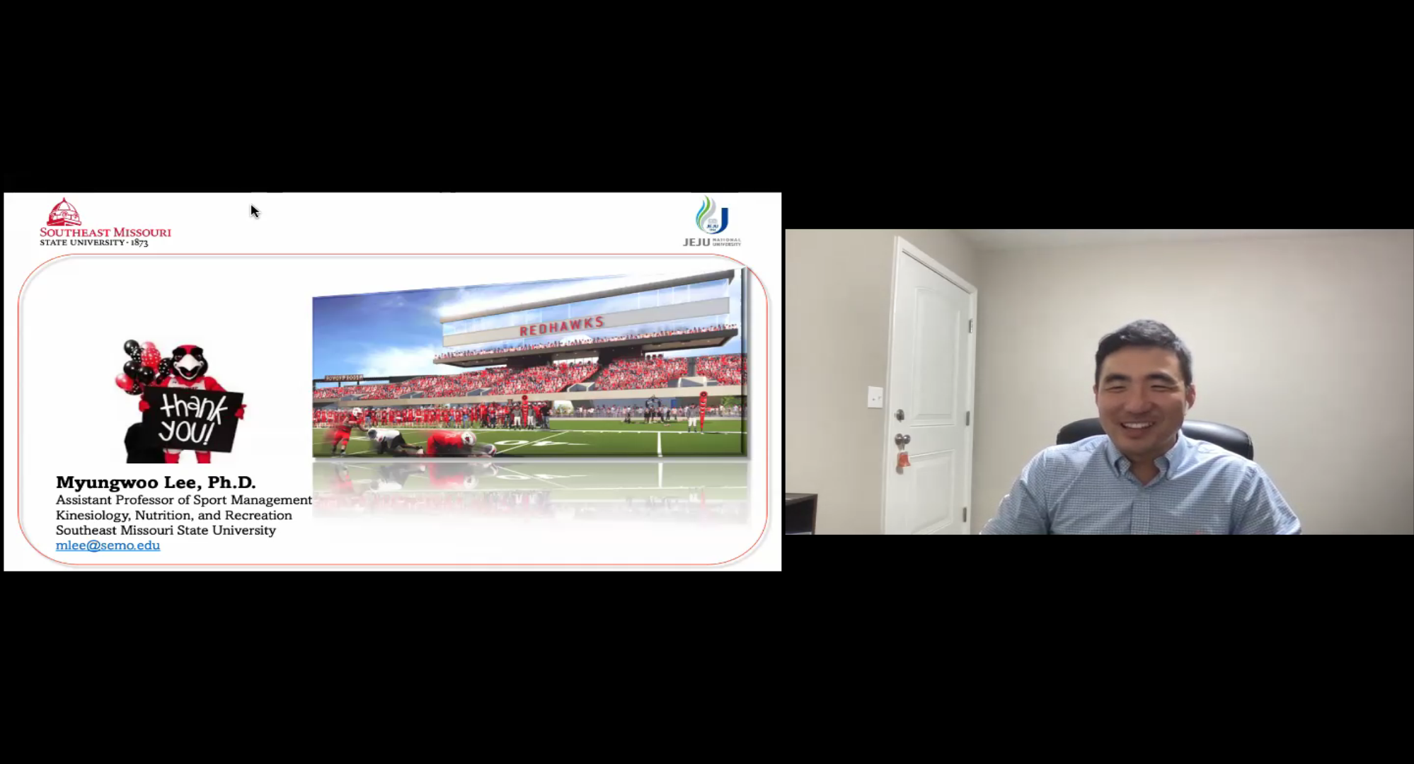 [스포츠산업지도법] 게스트렉처-1(이명우교수: Southeast Missouri University) ZOOM 강의